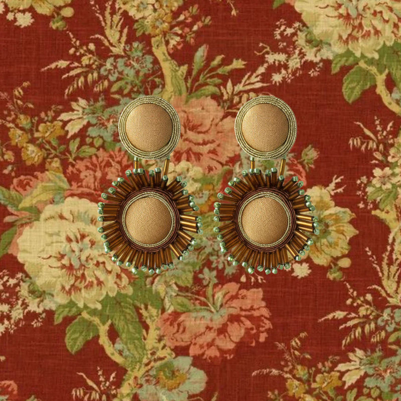 PENDIENTES "Cretonne Amber"