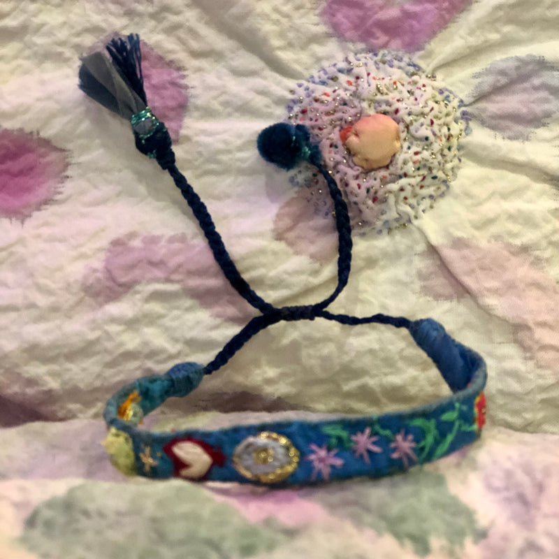 PULSERA SEDA BORDADA