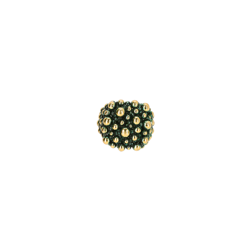 Anillo ALLEGRO Latón dorado verde oscuro