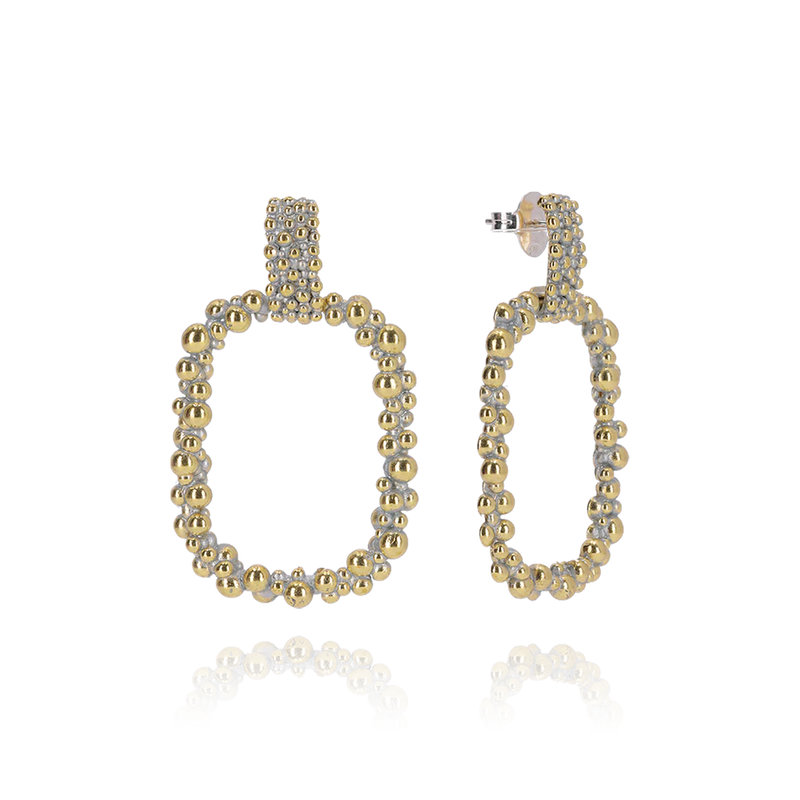 Pendientes ARPEGGIO Latón dorado plateado