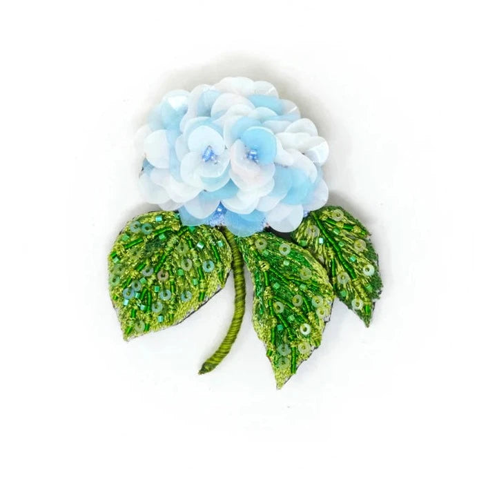 BROCHE HORTENSIA FLORECIENTE