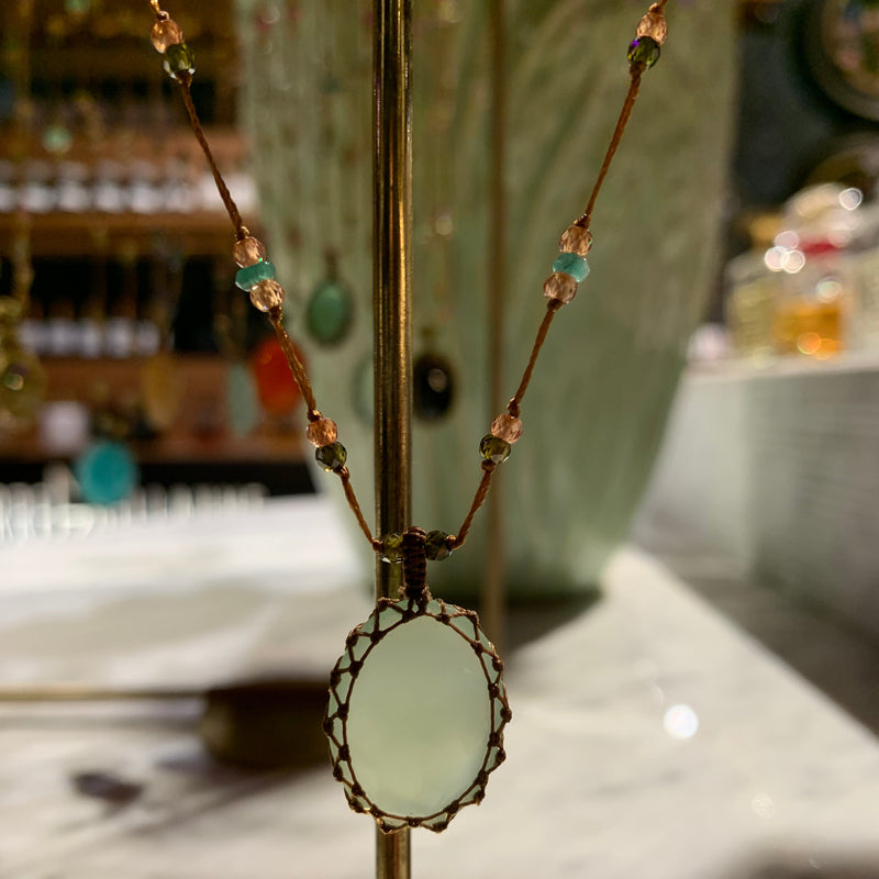 Tibetano Corto - Calcedoine Verte