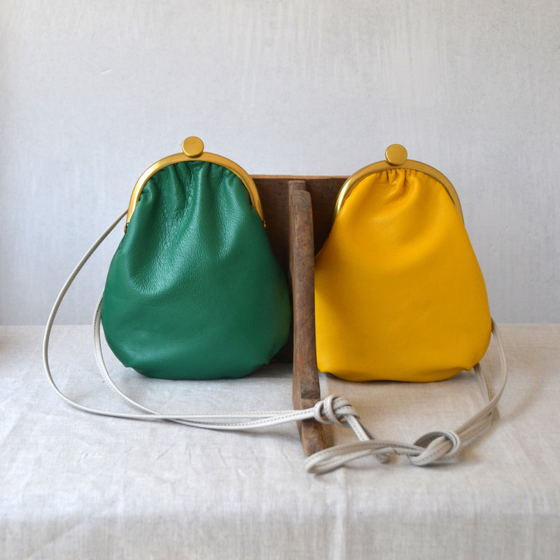 BOLSO PIEL AMARILLO