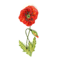 BROCHE AMAPOLA SILVESTRE