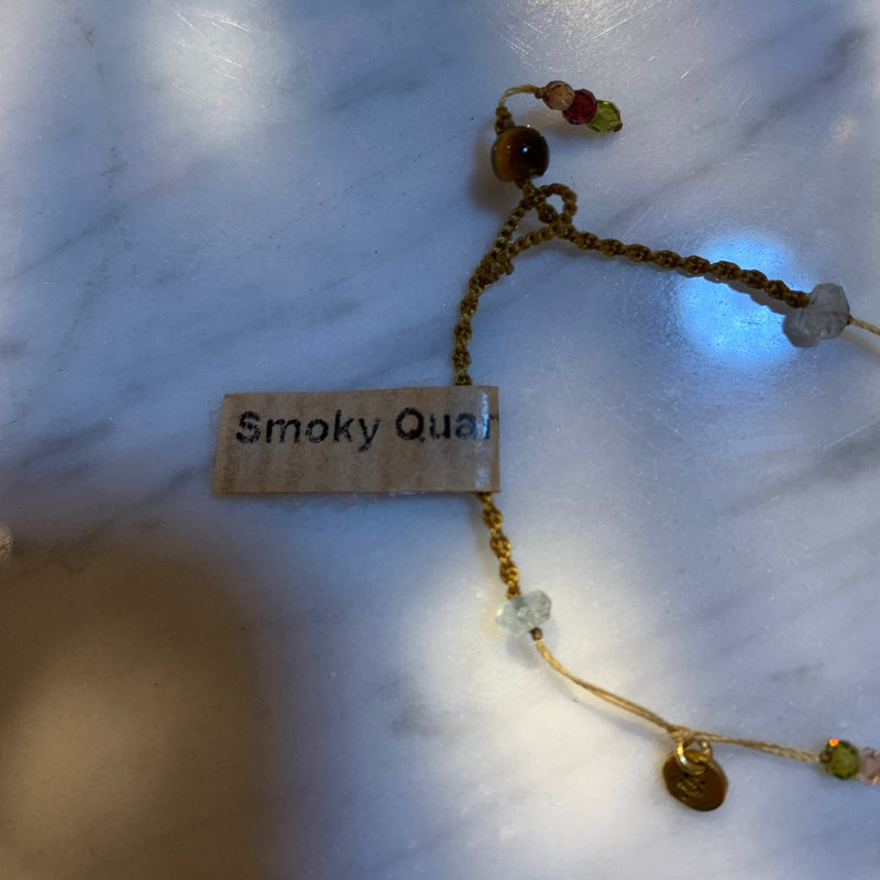 Tibetano Corto - Smoky Quartz