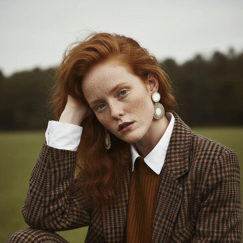 PENDIENTES "Cretonne Ash"