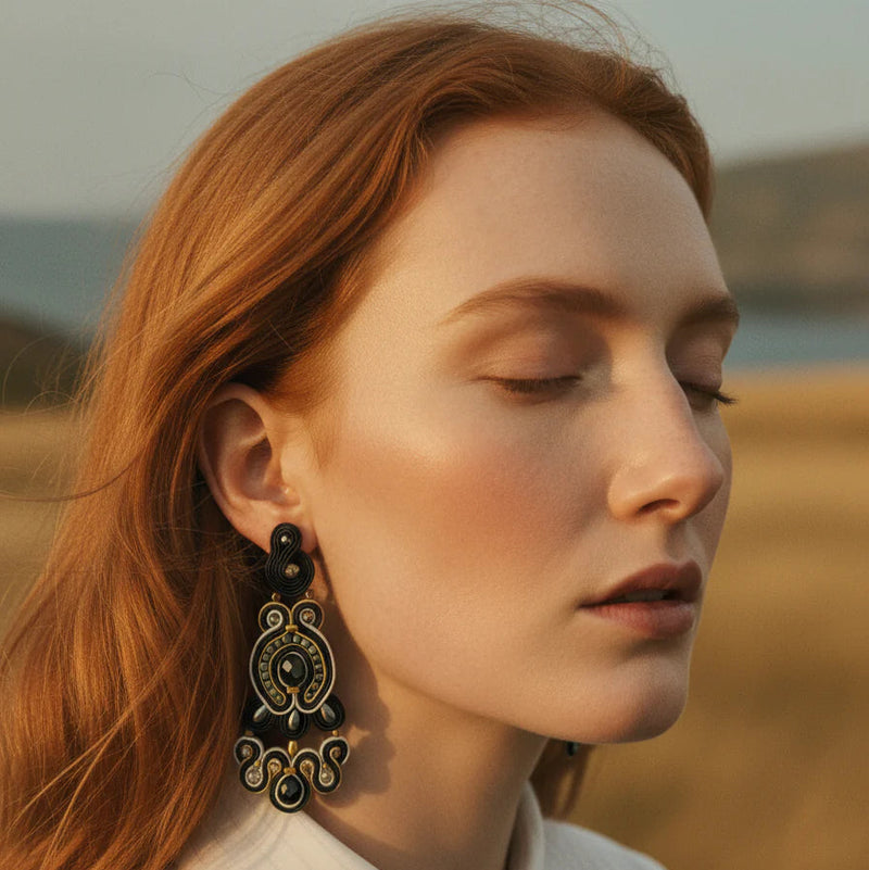 PENDIENTES "Royal Tartan Ebony"