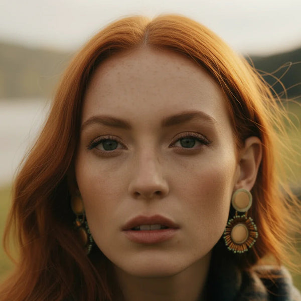 PENDIENTES "Cretonne Amber"