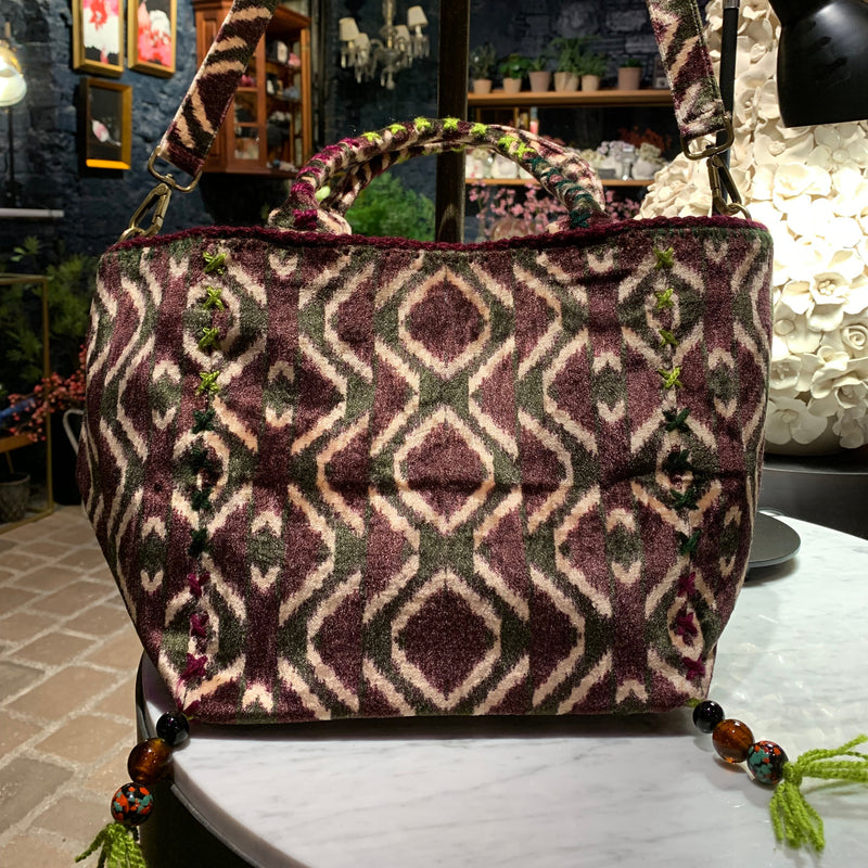 BOLSO ST. MORITZ ZIG – ZAG BURGUNDY