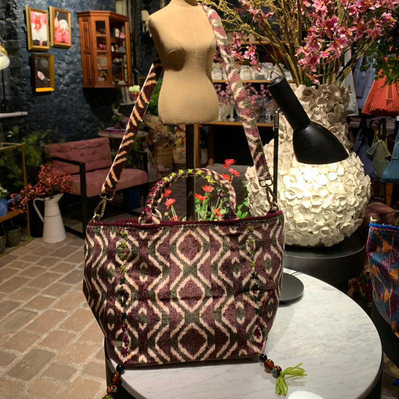 BOLSO ST. MORITZ ZIG – ZAG BURGUNDY