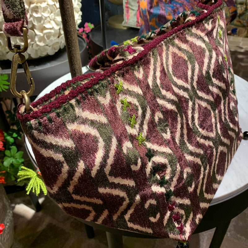 BOLSO ST. MORITZ ZIG – ZAG BURGUNDY
