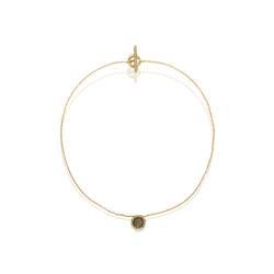 Collar INTENSA Latón dorado plateado - Labradorita