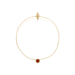 Collar INTENSA Latón dorado bañado en cobre - Cornalina