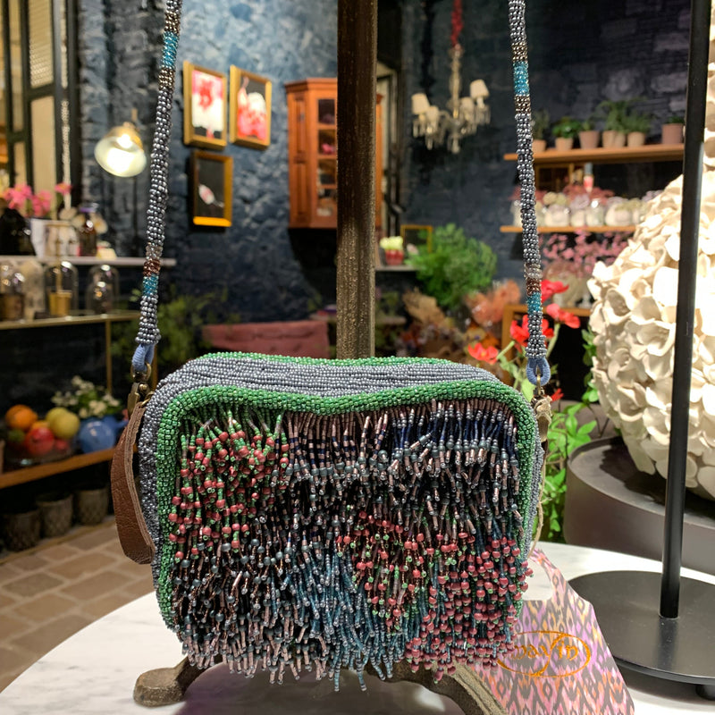 BOLSO NENUFAR FRINGES MULTICOLOR