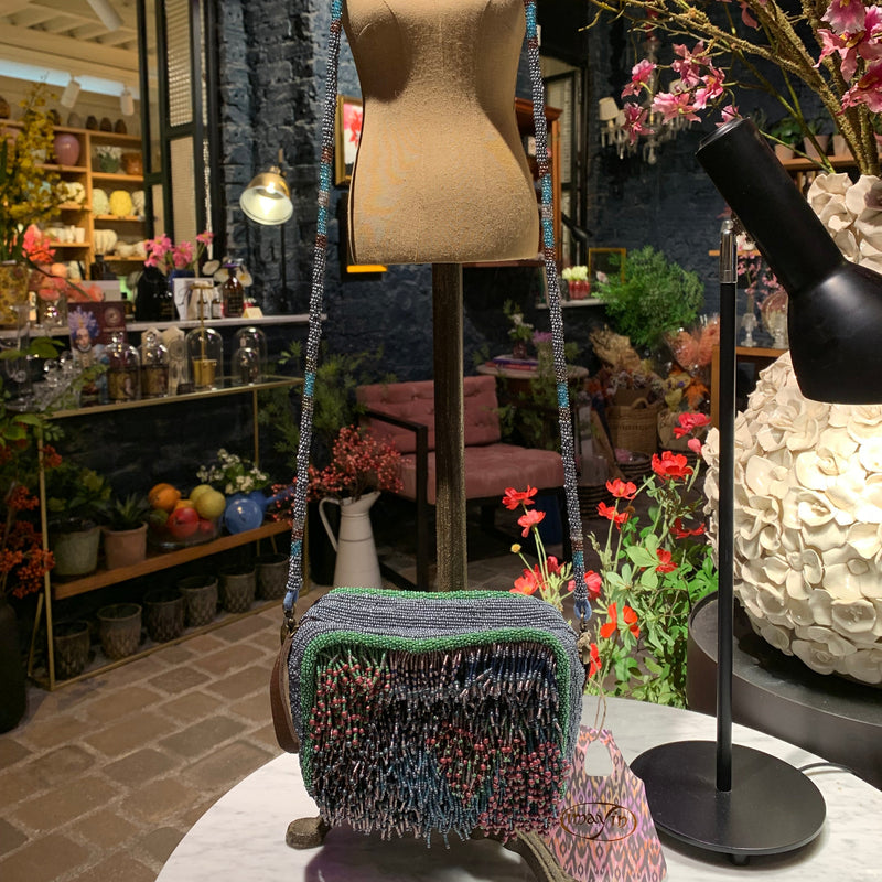 BOLSO NENUFAR FRINGES MULTICOLOR