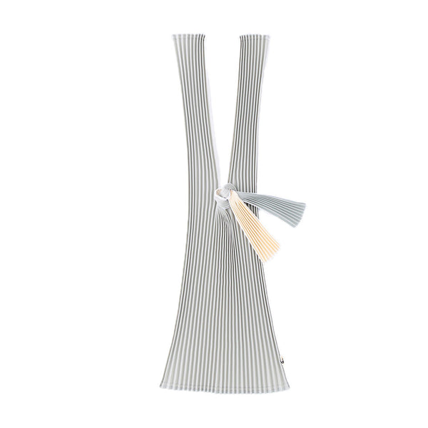 BOLSO PLISADO GRANDE / SILVER-BEIGE
