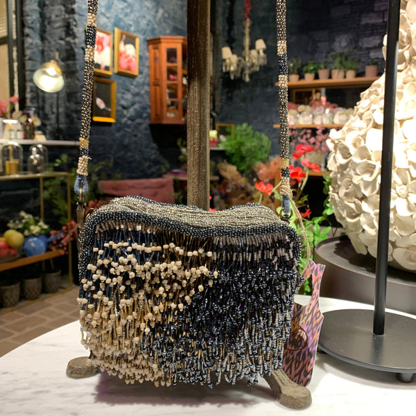 BOLSO NENUFAR FRINGES SILVER