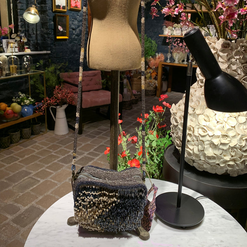 BOLSO NENUFAR FRINGES SILVER