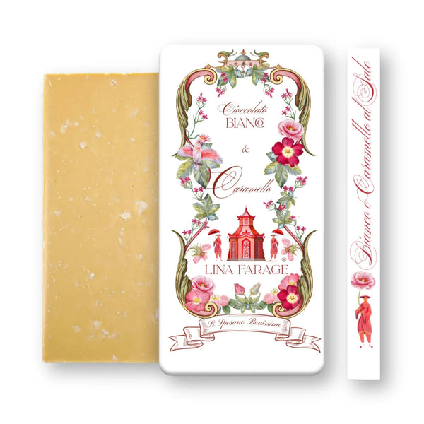 CHOCOLATE BLANCO Y CARAMELO SALADO