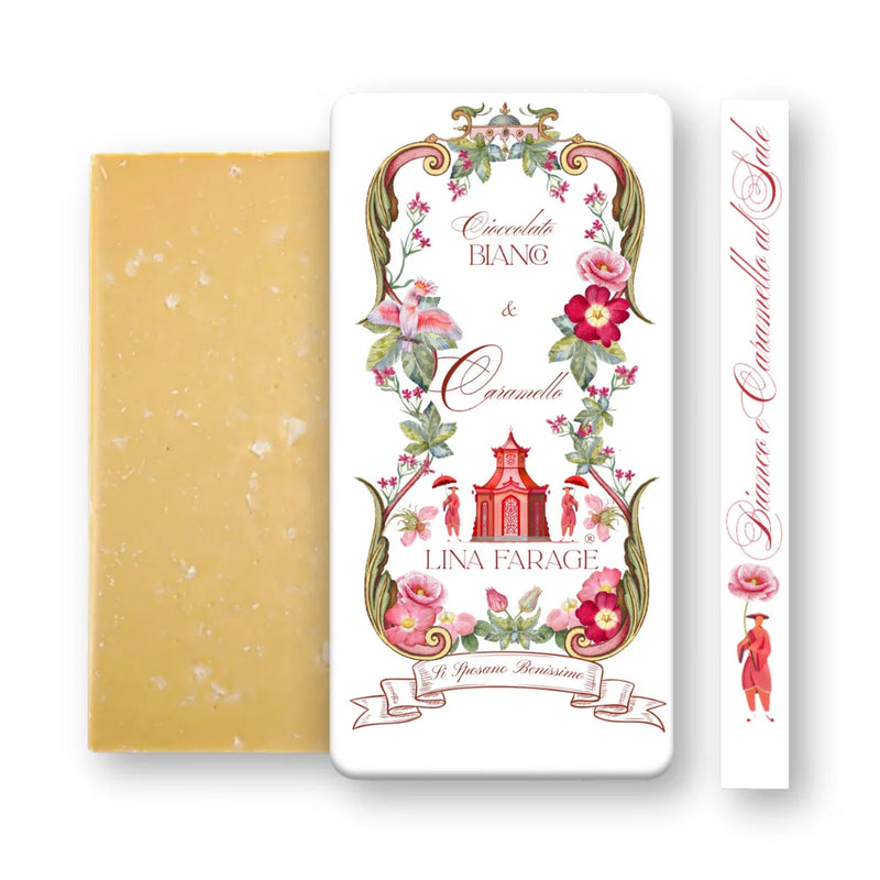 CHOCOLATE BLANCO Y CARAMELO SALADO