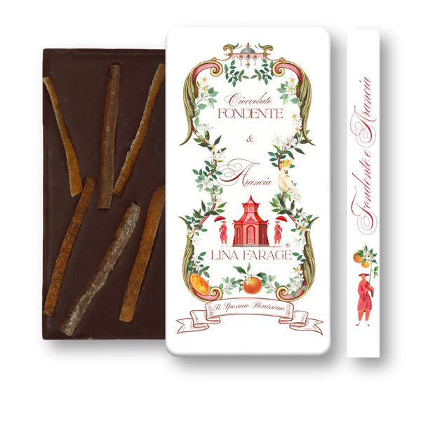 CHOCOLATE NEGRO Y NARANJA CONFITADA