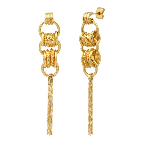 PENDIENTES LARGOS ALICUDI DORADOS