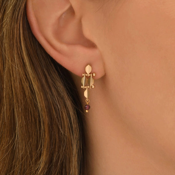 PENDIENTES BABYLONE MINIS DORADOS