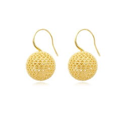 PENDIENTES BOLA BETTY DORADOS