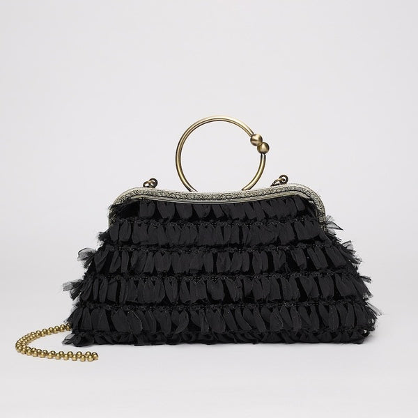 BOLSO ASA ARO COQUETTE NEGRO