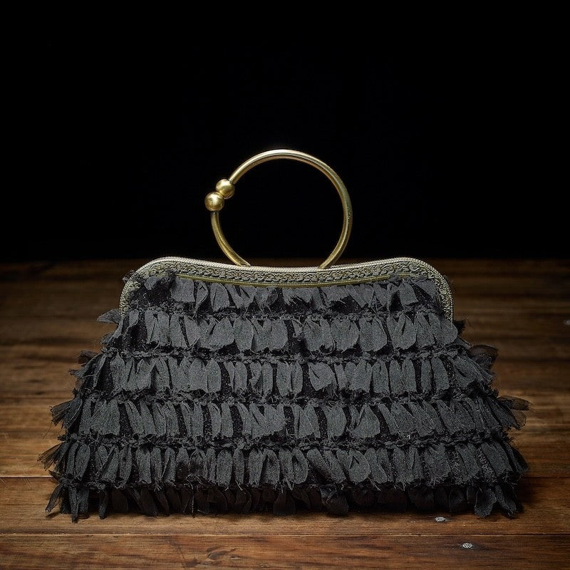 BOLSO ASA ARO COQUETTE NEGRO