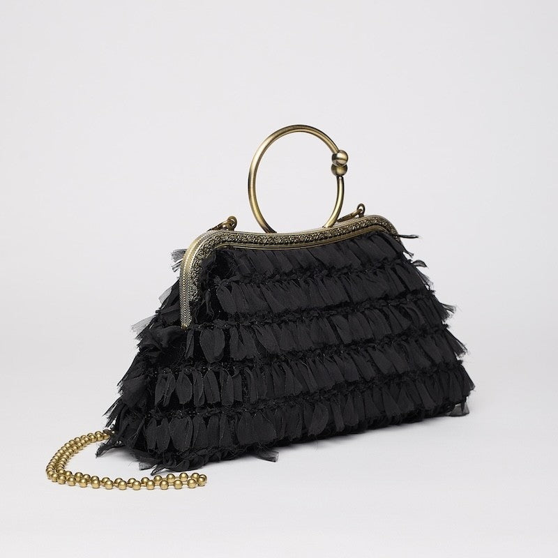 BOLSO ASA ARO COQUETTE NEGRO