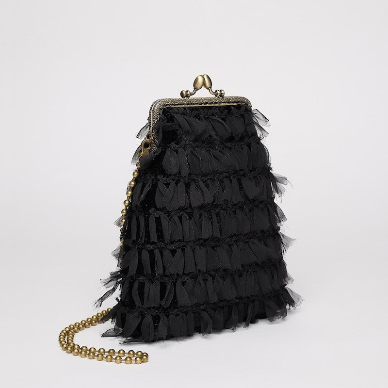 BOLSO BOQUILLA COQUETTE NEGRO