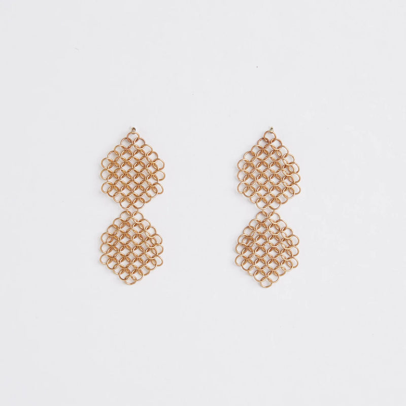 PENDIENTES ROSMARY LIGHT-COBRE-BRONCE