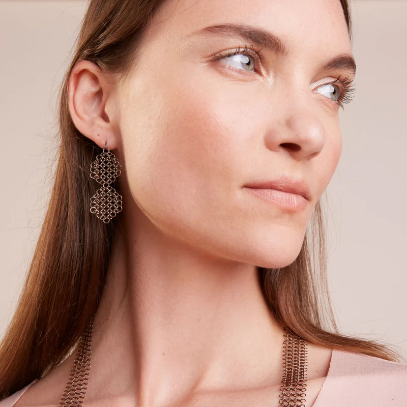 PENDIENTES ROSMARY LIGHT-COBRE-BRONCE