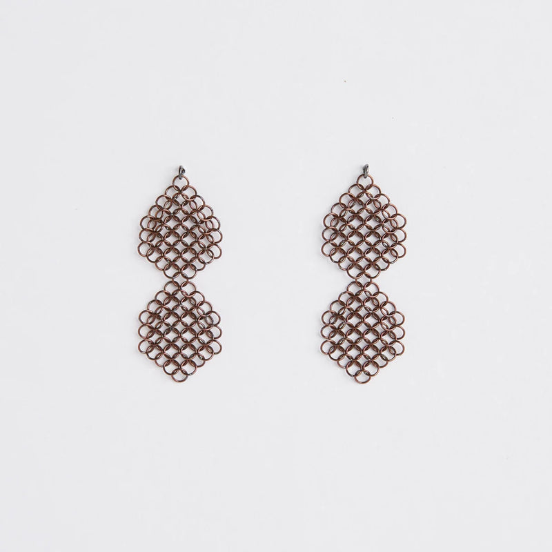 PENDIENTES ROSMARY LIGHT-COBRE-BRONCE