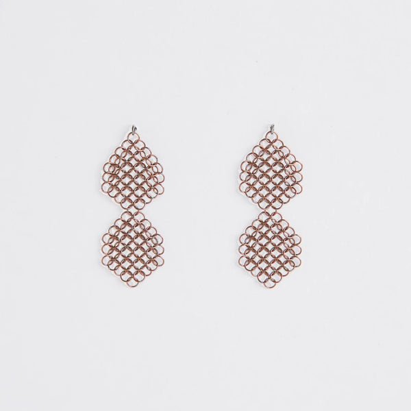 PENDIENTES ROSMARY LIGHT-COBRE-BRONCE