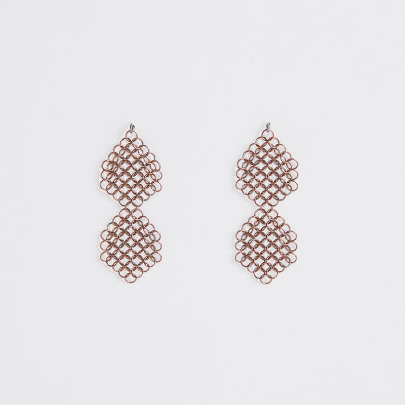 PENDIENTES ROSMARY LIGHT-COBRE-BRONCE