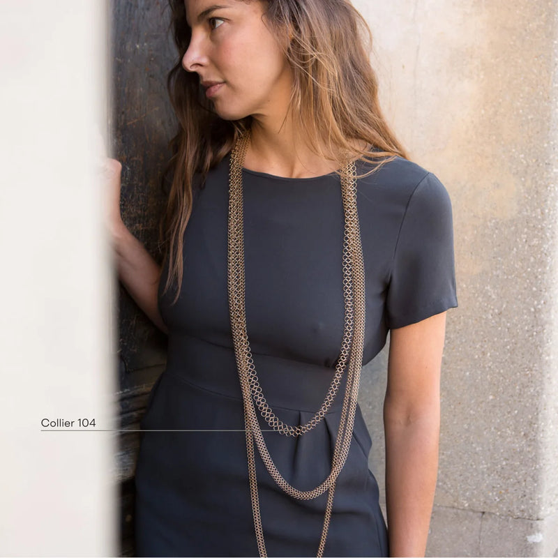 COLLAR BASIC 104 cm COBRE