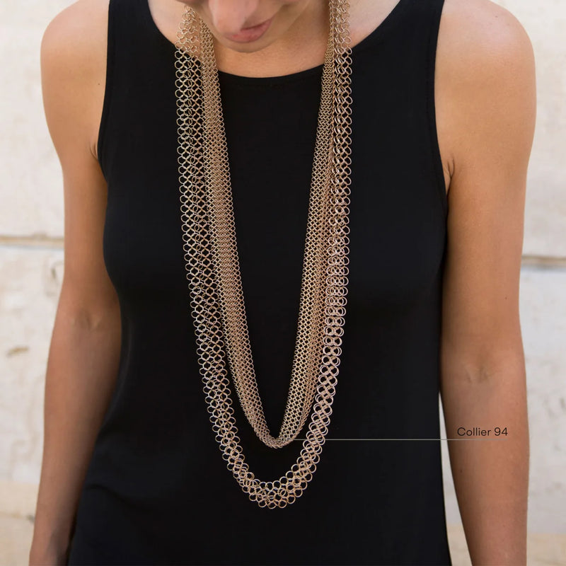 COLLAR BASIC 94 cm LIGHT-COBRE-BRONCE