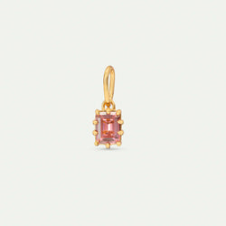 COLGANTE PIEDRA LILA RECTANGULAR
