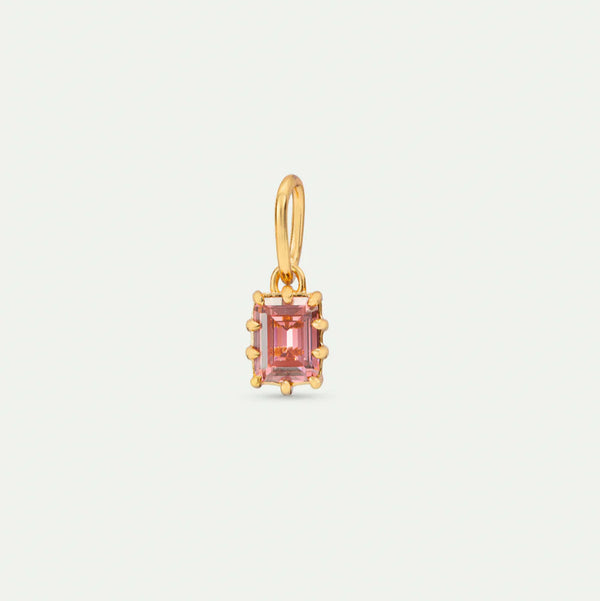COLGANTE PIEDRA LILA RECTANGULAR