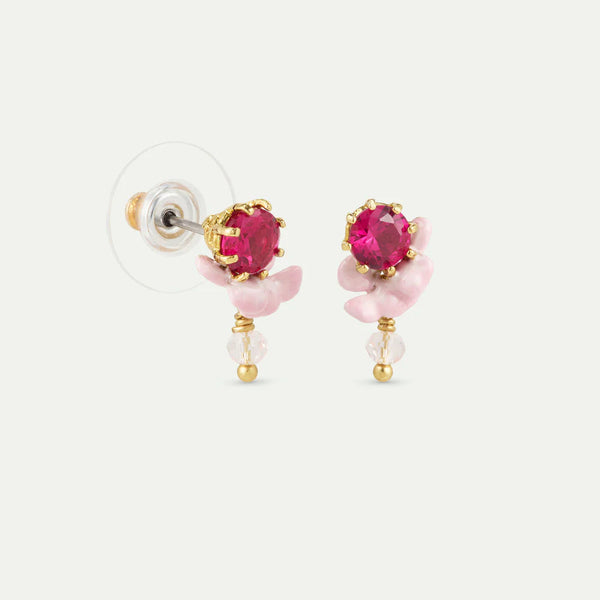 PENDIENTES GLICINIA ROSA