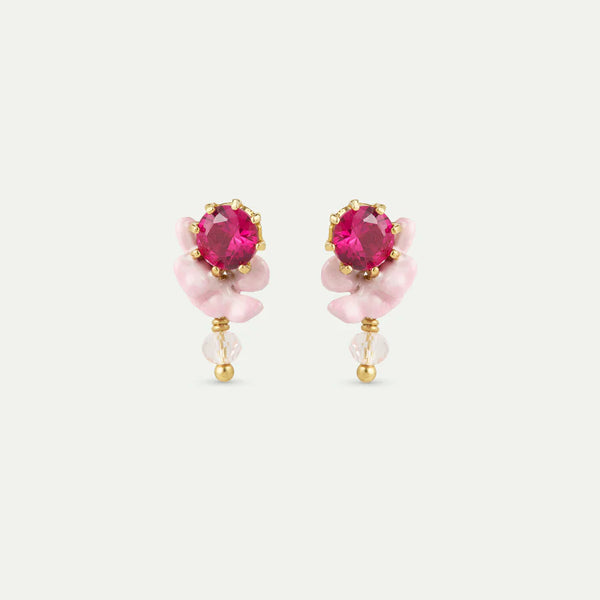 PENDIENTES GLICINIA ROSA