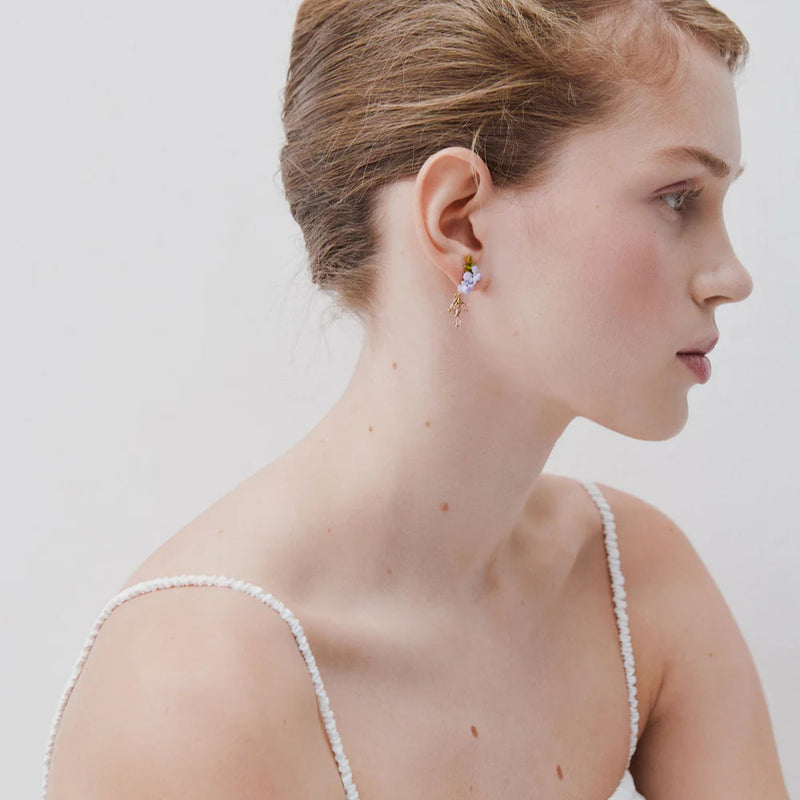 PENDIENTES GLICINIA VIOLETA