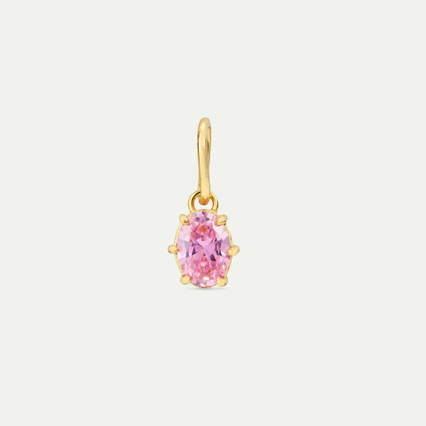 COLGANTE PIEDRA ROSA PÁLIDO