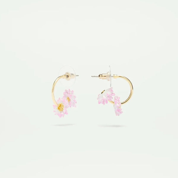 PENDIENTES ARO MARGARITAS