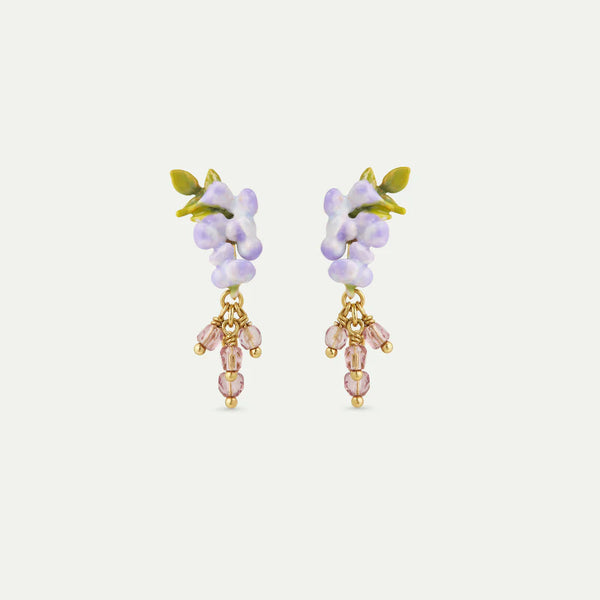 PENDIENTES GLICINIA VIOLETA