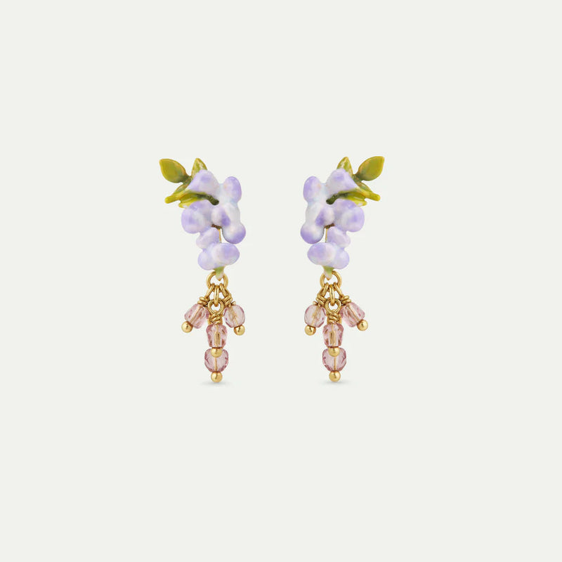 PENDIENTES GLICINIA VIOLETA