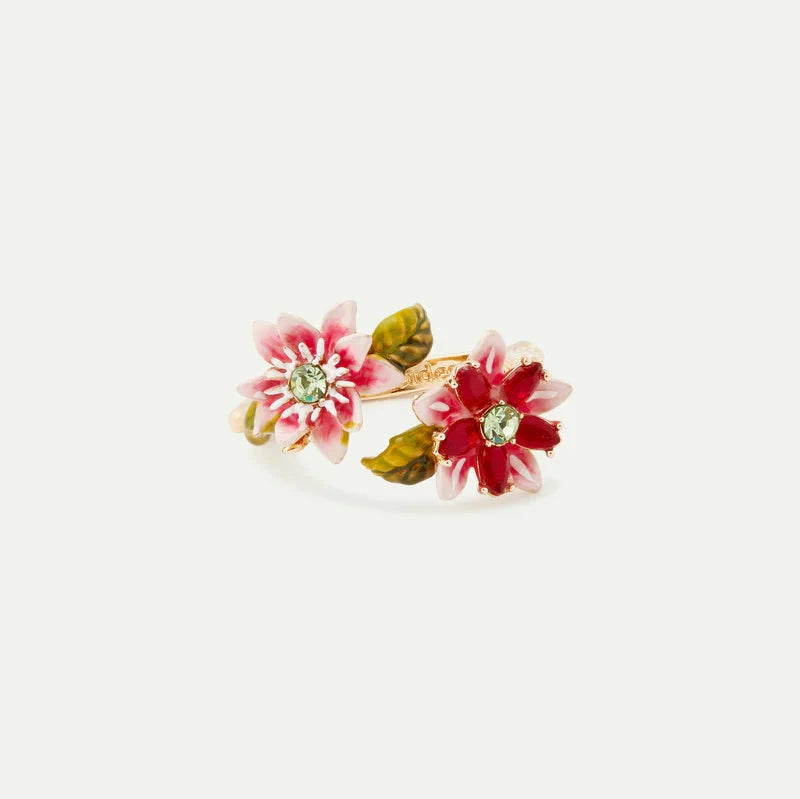 ANILLO AJUSTABLE DALIA Y FLOR DE LA PASIÓN