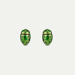 PENDIENTES ESCARABAJO VERDE